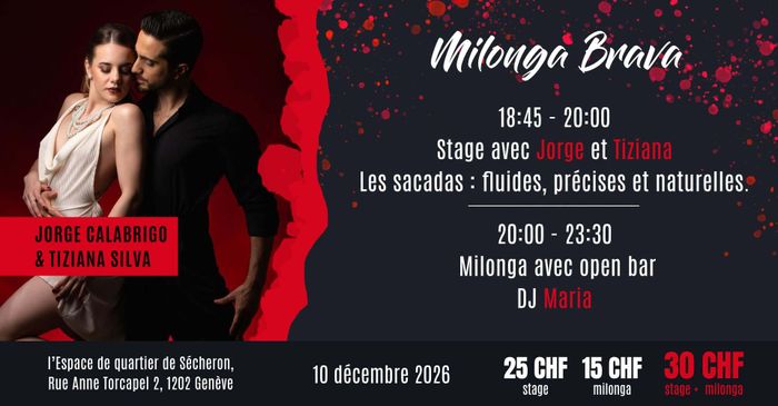 Flyer de l'événement avec les enseignants du cours