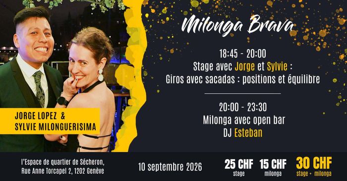 Flyer de l'événement avec les enseignants du cours