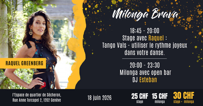 Flyer de l'événement avec les enseignants du cours