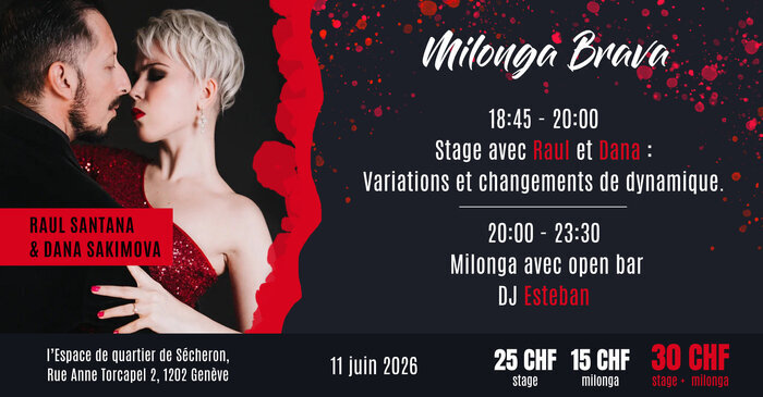 Flyer de l'événement avec les enseignants du cours