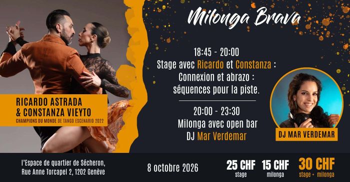 Flyer de l'événement avec les enseignants du cours
