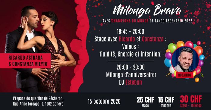 Flyer de l'événement avec les enseignants du cours