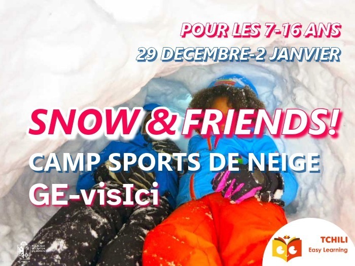 Des enfants dans un igloo pendant un camp Tchili Easy Learning
