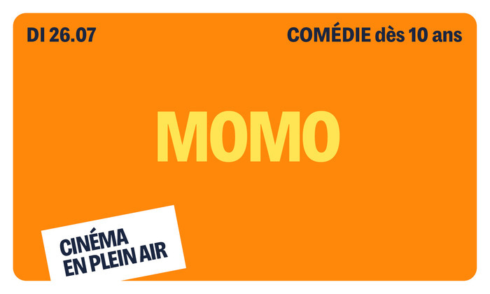 Sur fond orange, on retrouve le titre écrit en jaune