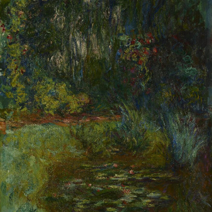 Tableau de Claude Monet intitulé "Coin de bassin aux nymphéas"