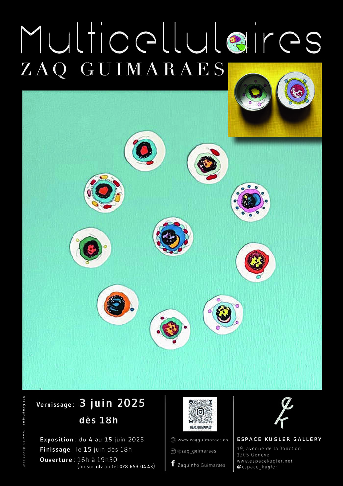 DR Flyer de l'exposition de Zaq Guimaraes