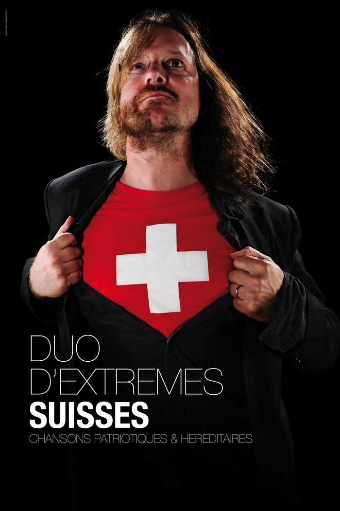 DR Un homme avec un tee shirt au drapeau suisse