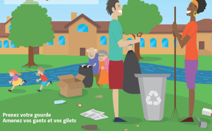 DR des personnes de tous les âges ramassent des déchets et participent à un nettoyage
