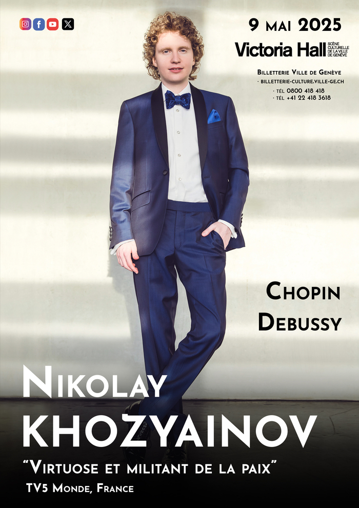 L’affiche du concert du maestro Nikolay Khozyainov le 9 mai 2025
