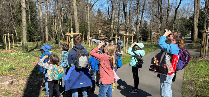 enfants observation oiseaux