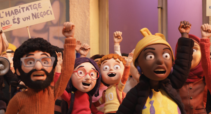 photo de personnages en pâte à modeler du film en stop motion