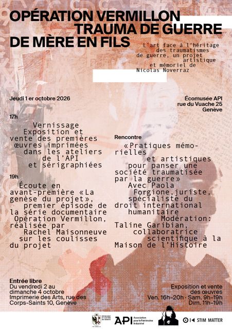 Flyer de l'exposition Opération Vermillon