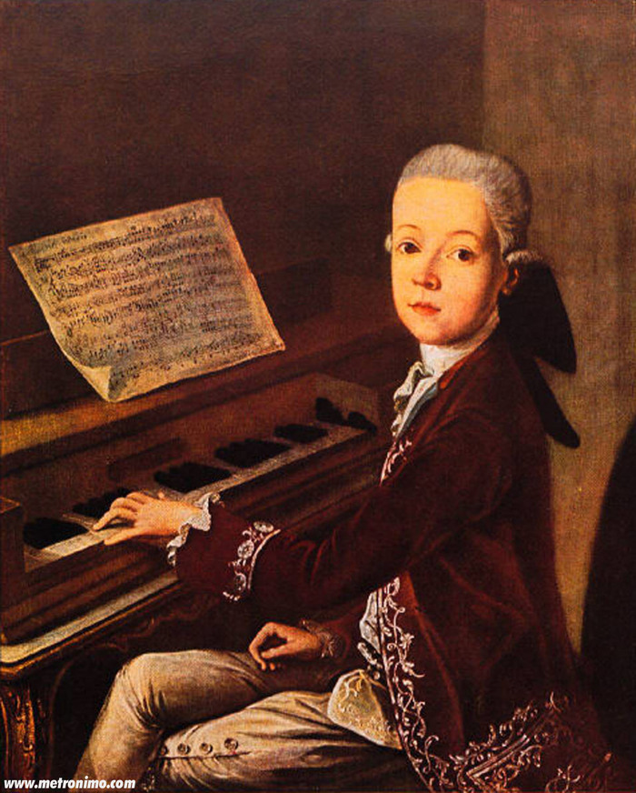 Portrait supposé de Mozart assis au clavecin (1766-1767)