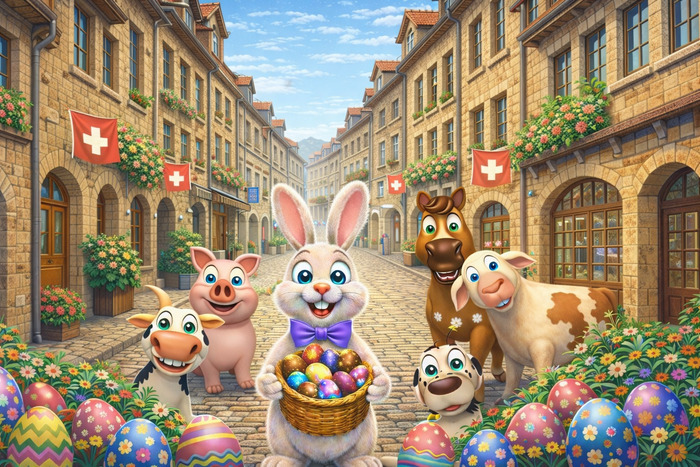 Chasse aux oeufs en vieille ville