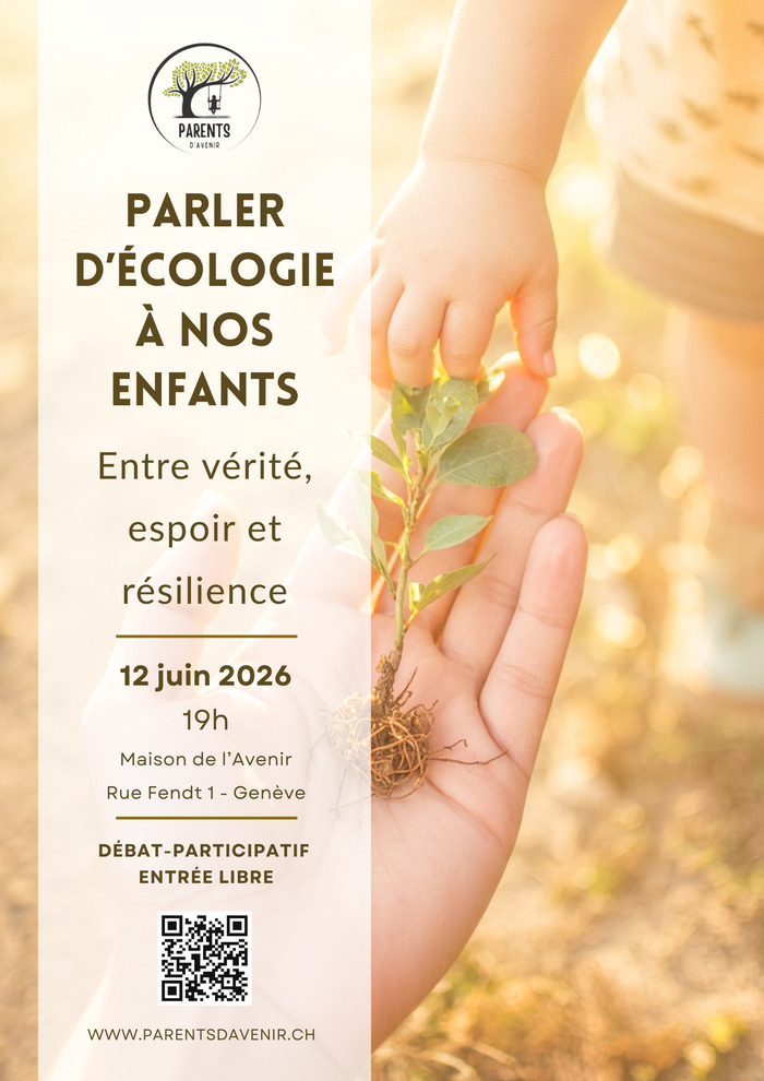 Enfants et parents en nature.