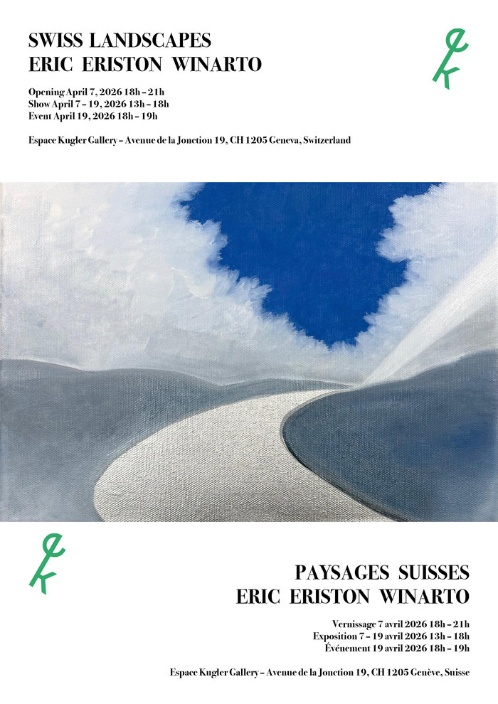 Flyer de l'exposition d'Eric Winarto à Espace Kugler Gallery