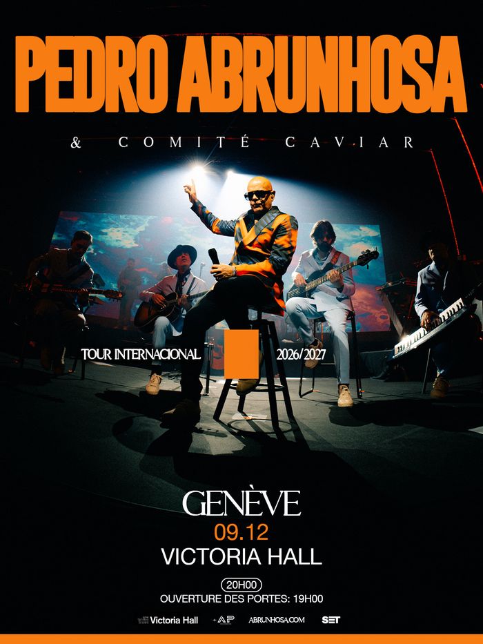 Affiche pour le concert de Pedro Abrunhosa avec son groupe