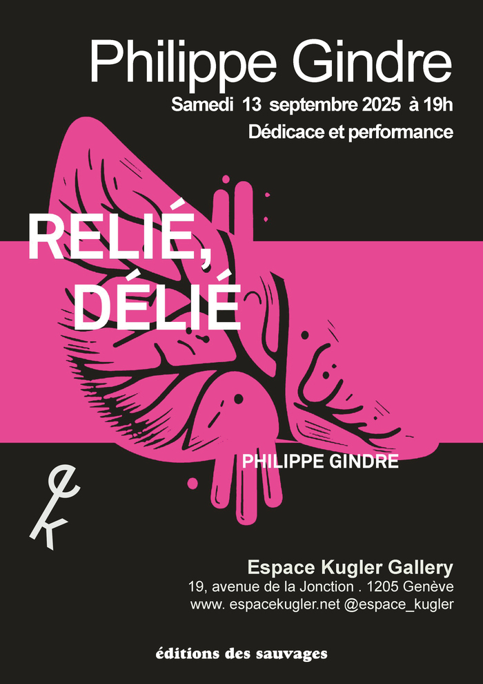 DR Flyer annonçant le recueil de poésie de Philippe Gindre et sa performance