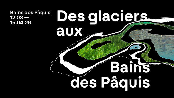 Affiche de l'exposition Des Glaciers aux Bains des Pâquis
