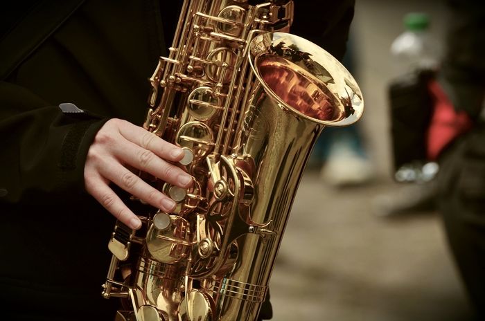 Photographie d'un saxophone