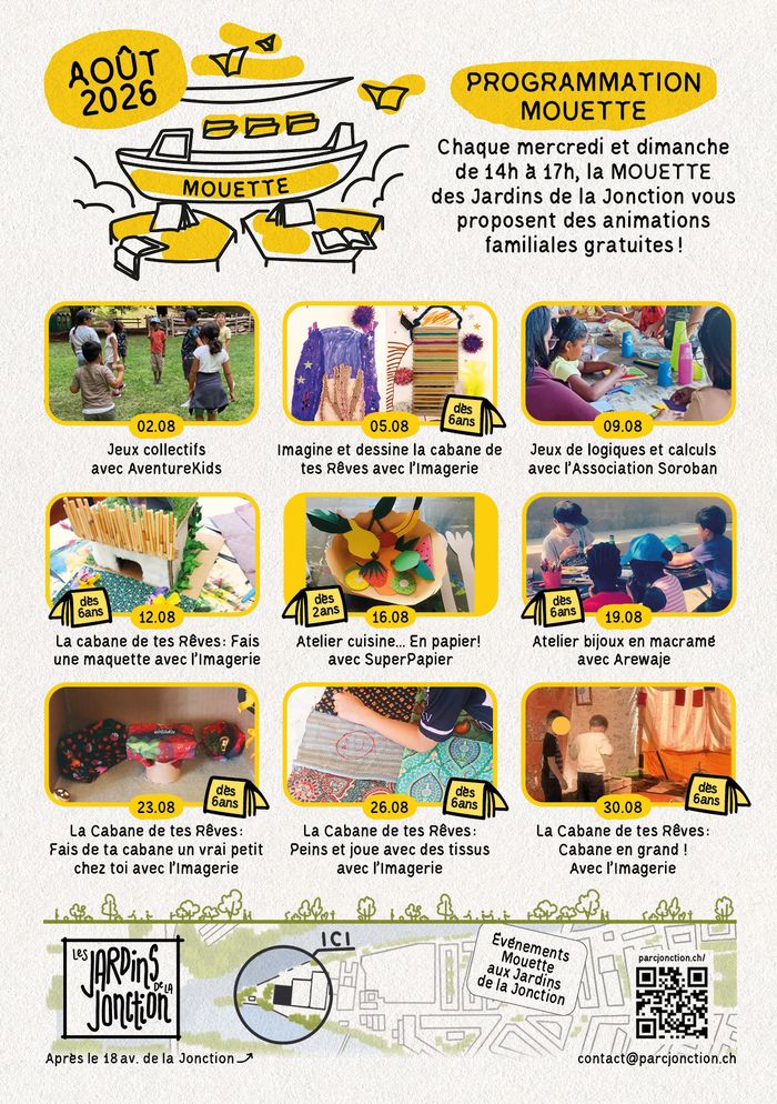 une image qui présente un événement tous les mercredis et dimanches en juin