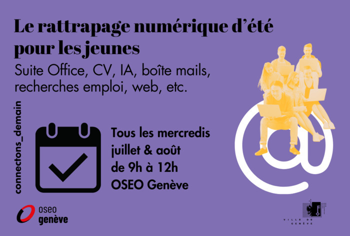 Ville de Genève Rattrapage numérique pour les jeunes - Permanences numériques