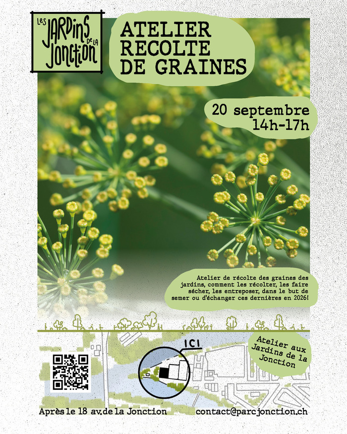 Une photo de fleurs est sur l'affiche qui présente les informations pratique