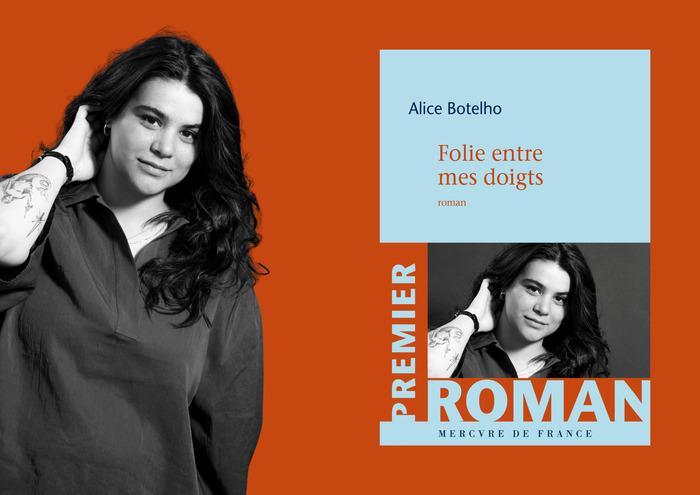 Alice Botelho et la couverture de son livre