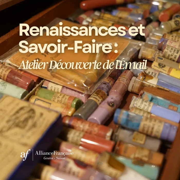 Atelier découverte de l'émail avec une photo d'émail coloré