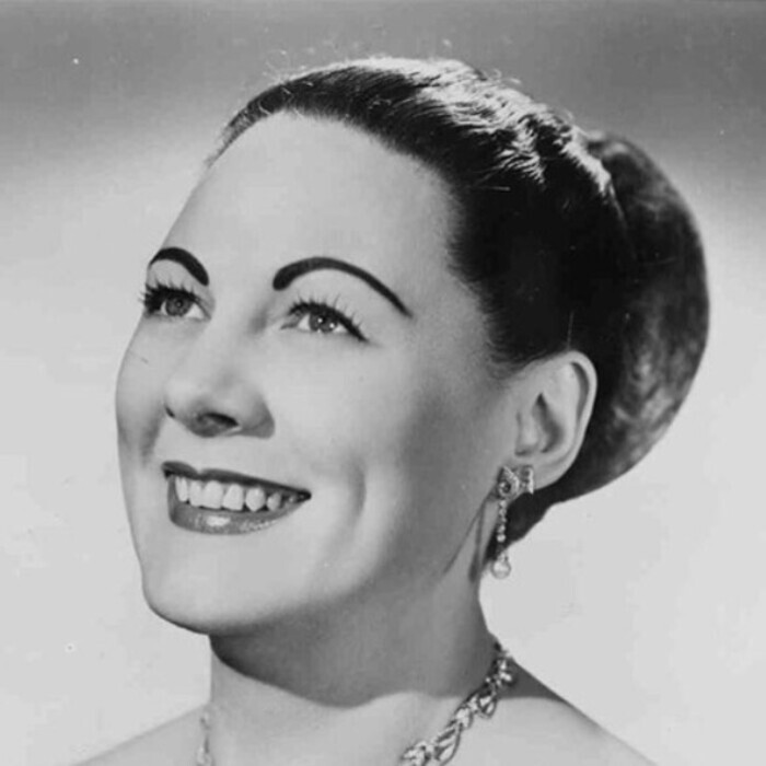Photographie portrait en noir et blanc de Renata Tebaldi