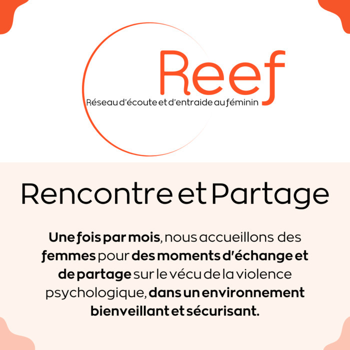 Texte avec le titre "rencontre et partage" avec une description succincte de l'activité proposée.