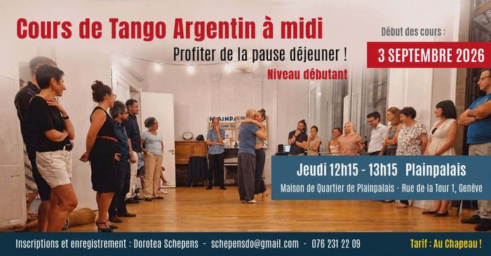 Flyer de l'événement avec les enseignants du cours