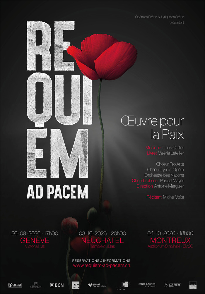 Titre et coquelicot, symbole associé au souvenir des combattants tombés à la guerre.