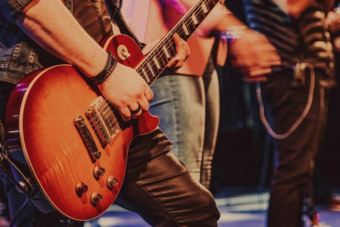 Andre Mosele Gros plan sur une guitare