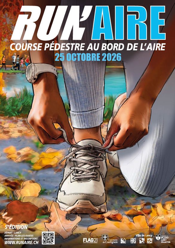 Une coureuse attachant ses lacets
