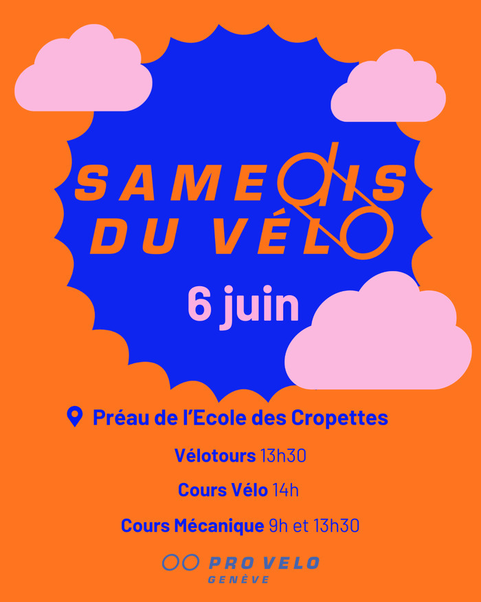 Affiche Samedis du Vélo 6 juin 2026