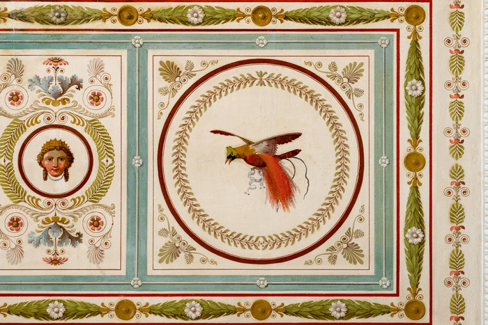 Décoration, peinture murale de la villa Bartholoni