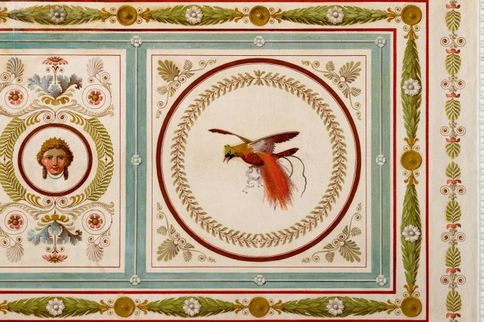 Décoration, peinture murale de la villa Bartholoni