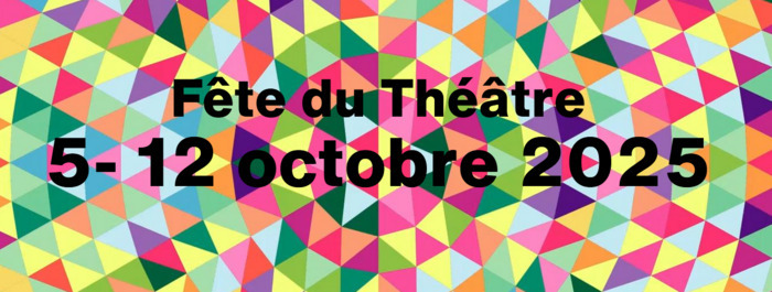 Fête du théâtre Visuel de la fête du théâtre 2025