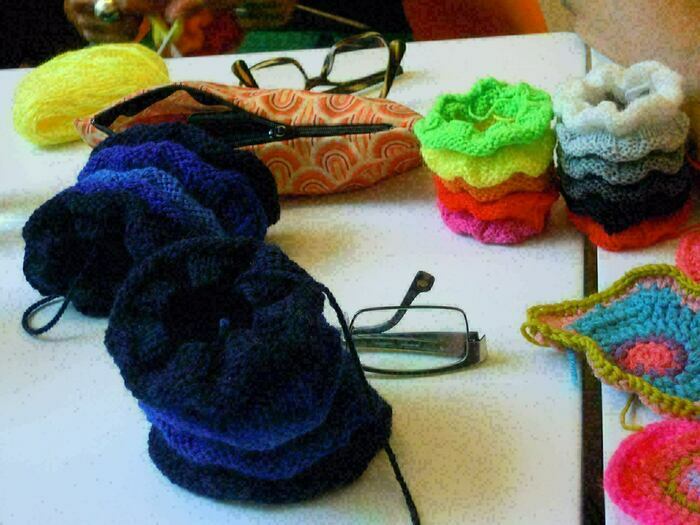 Photo d'objets tricotés
