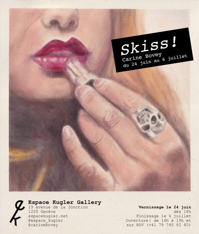 DR Affiche de l'exposition Skiss! de Carine Bovey