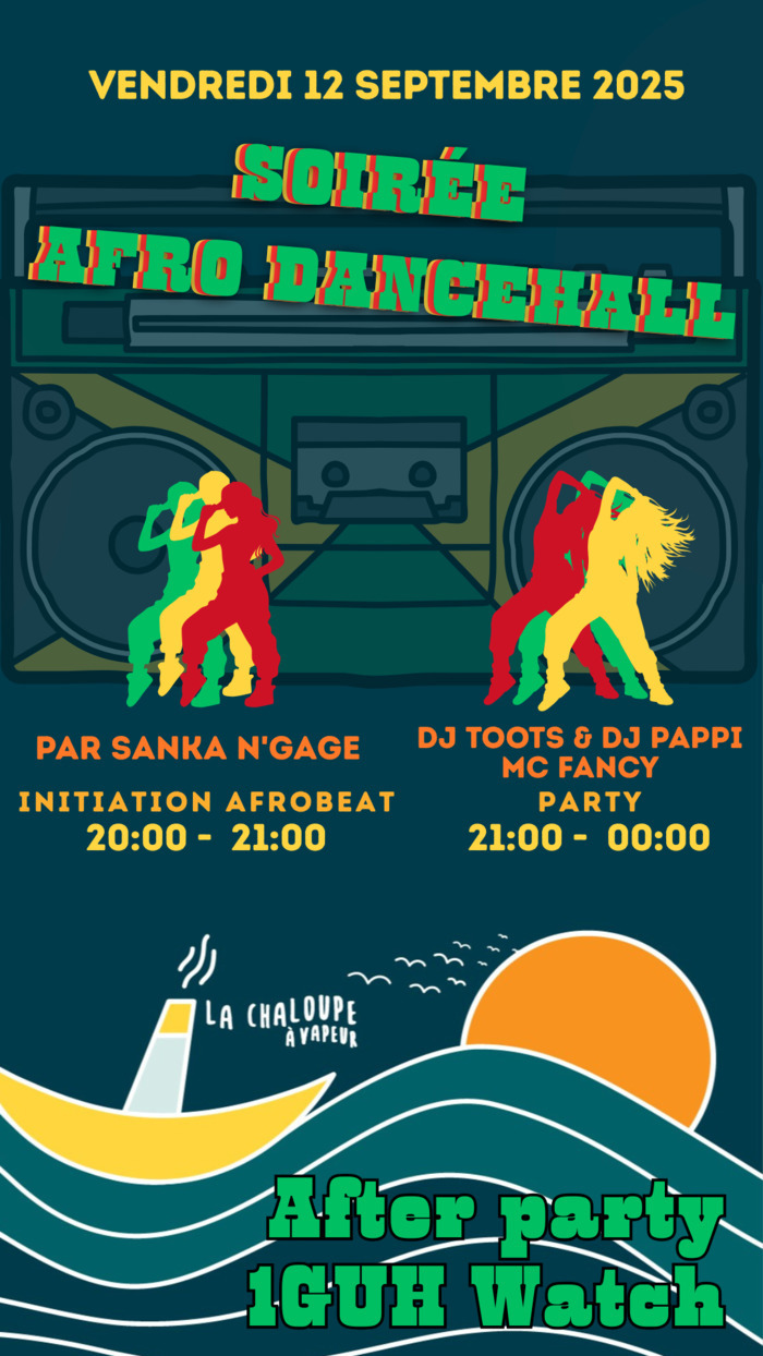 Association La Barje Affiche de la soirée Dancehall Chaloupe