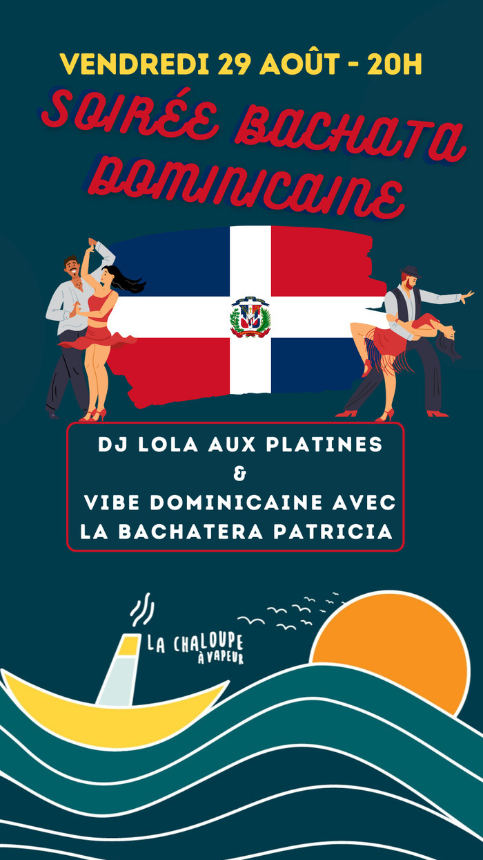 Association La Barje Affiche de la soirée Bachata dominicaine le 29 août 2025