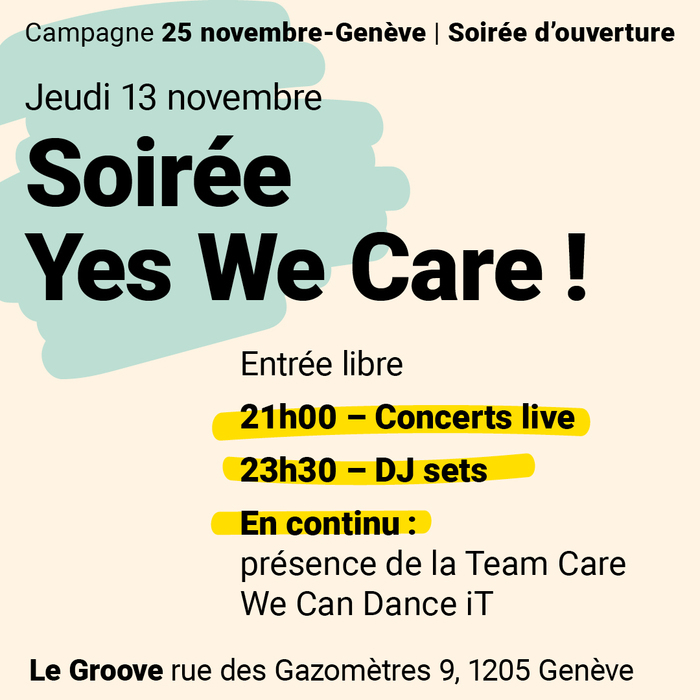 Texte présentant les informations clés de la soirée