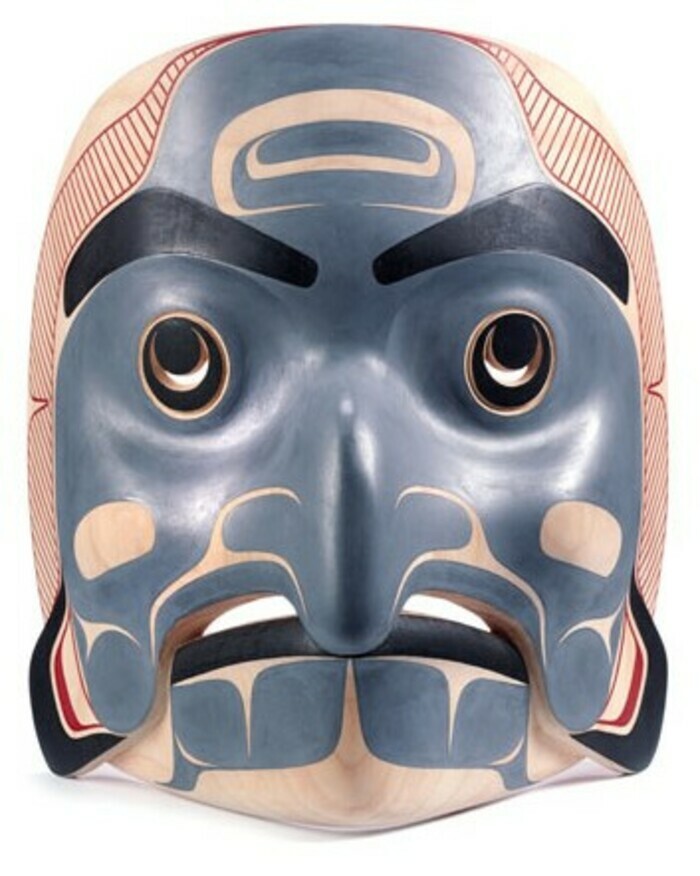 © MEG, J. Watts Masque du Chef des saumons par Gyibaawm Laxha - David R. Boxley