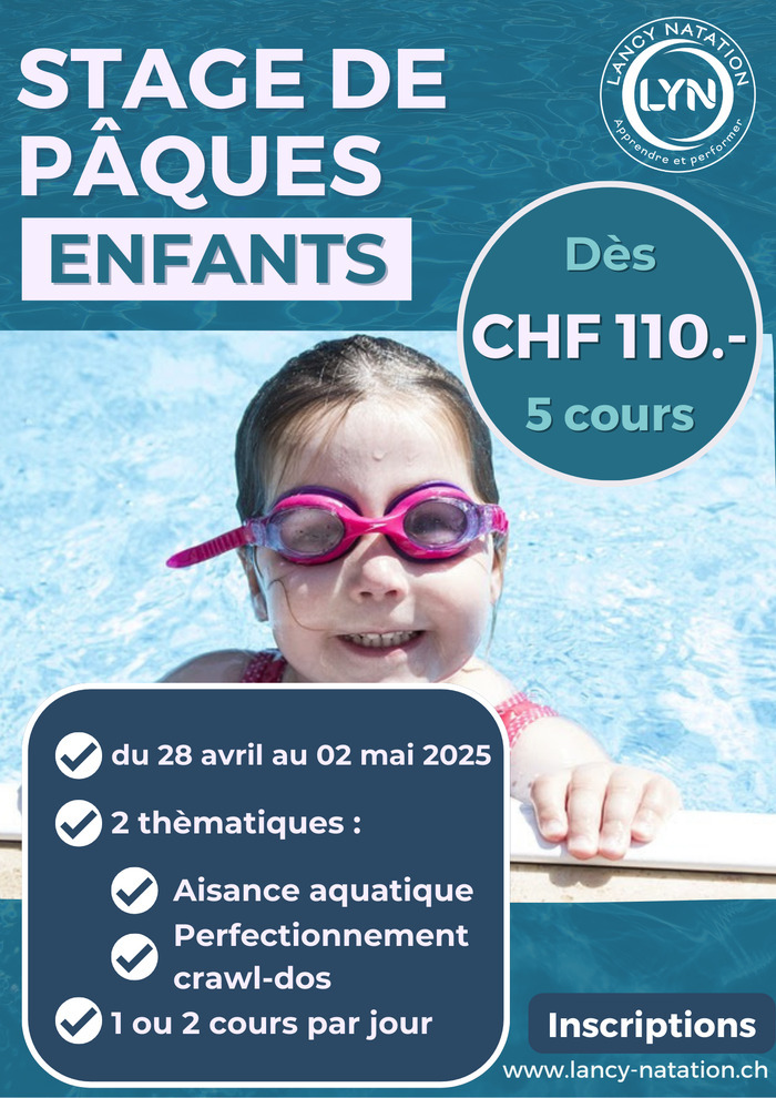 Lancy Natation Stage de Pâques