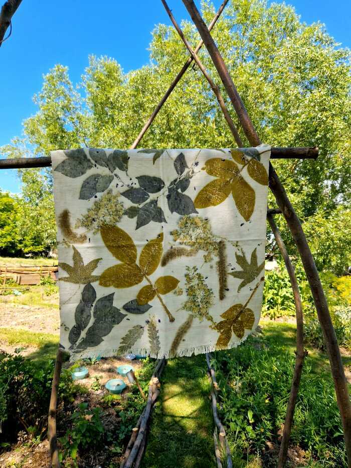 impression de plantes sur du tissu
