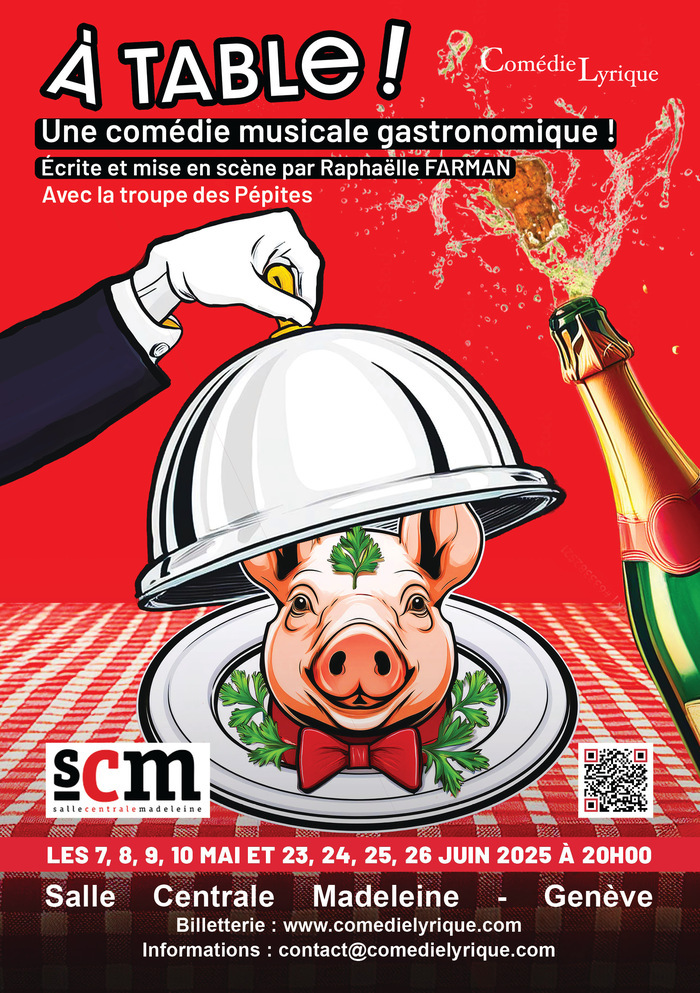 DR Assiette avec une tête de cochon et couvercle en argent