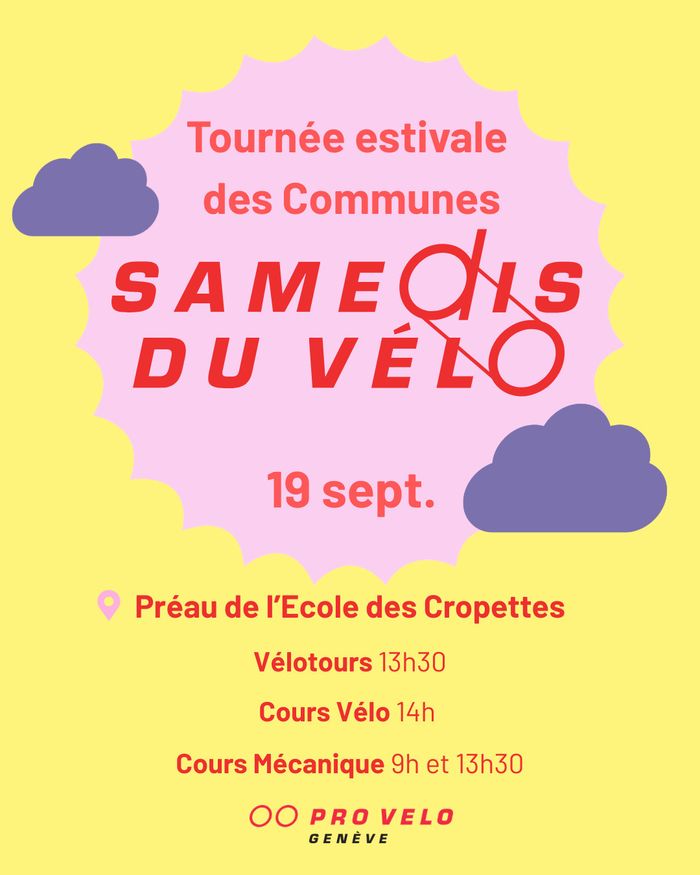 Tournée estivale des Communes - Samedi du Vélos 19 septembre 2026