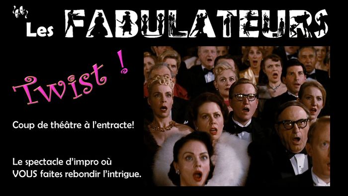 public surpris - affiche annonce spectacle improvisation des Fabulateurs